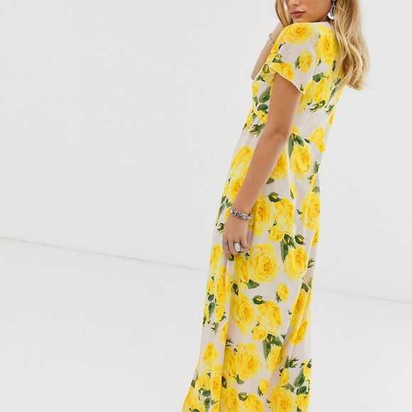 Floral print maxi dress by Sacred Hawk - Picture 3 of 6